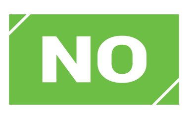 NO text written on green rectangle stamp sign.