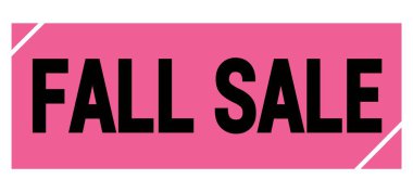 FALL SALE text written on pink-black grungy stamp sign.
