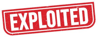 Kırmızı grungy mühür işareti üzerine yazılmış ExPLOITED metin.