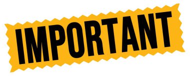 Turuncu-siyah zig-zag işareti üzerine yazılmış önemli metin.