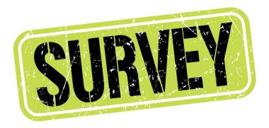 Yeşil-siyah grungy işareti üzerine yazılmış SURVEY metin.
