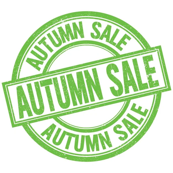 Autumn Sale Text Written Word Green Stamp Sign — Stock Photo, Image