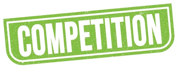 Competition Text Written Green Grungy Stamp Sign — Foto Stock