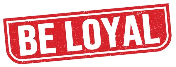 Loyal Text Written Red Grungy Stamp Sign — Stock Fotó