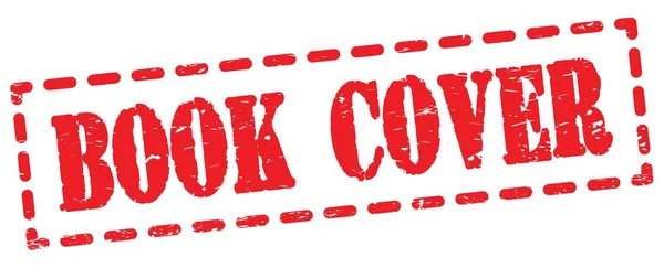 Book Cover Teks Ditulis Pada Tanda Cap Merah Dash — Stok Foto
