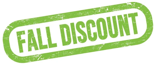Fall Discount Text Grön Rektangel Stämpel Tecken — Stockfoto