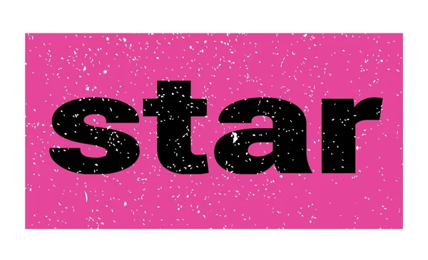 Star Text Written Pink Black Grungy Stamp Sign — 스톡 사진