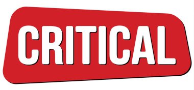 Kırmızı trapez damgasıyla yazılmış CRITICAL metni.