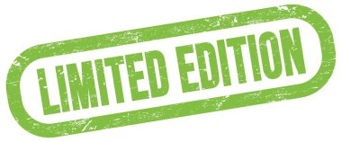LIMITED EDITION, yeşil dikdörtgen mühür işareti üzerine metin.