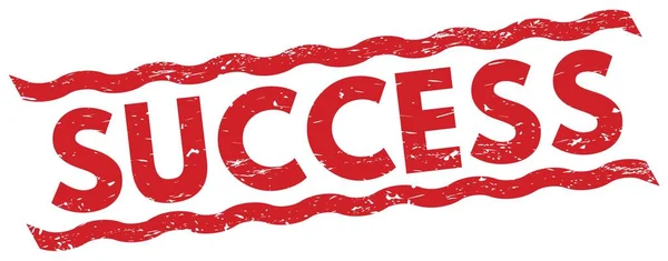 Success Text Written Red Lines Stamp Sign — Stock Photo, Image