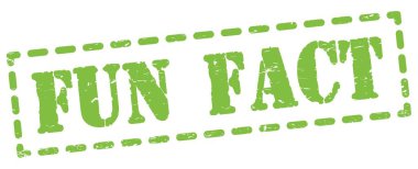 Yeşil pano işareti üzerine yazılmış eğlenceli gerçek metni.