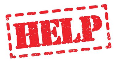 Kırmızı pano işareti üzerine yazılmış yardım metni.