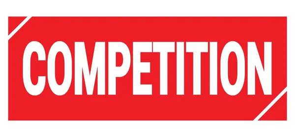 赤いグランジスタンプ記号で書かれた競争テキスト — ストック写真