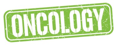 Yeşil grungy işareti üzerine yazılmış ONCOLOGY metin.