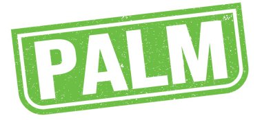 Yeşil grungy mühür işareti üzerine yazılmış PALM metni.