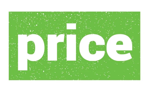 Price Text Written Green Grungy Stamp Sign — Foto Stock