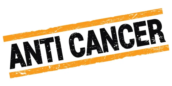 Cancer Texto Escrito Negro Naranja Signo Sello Rectángulo —  Fotos de Stock