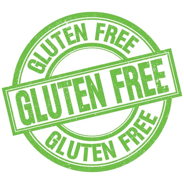 Gluten Free Text Written Word Green Stamp Sign — Stock Photo, Image