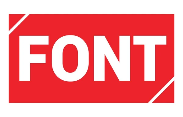 Font Text Written Red Rectangle Stamp Sign — Φωτογραφία Αρχείου