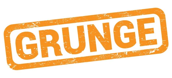 Grunge Text Written Orange Rectangle Stamp Sign — Zdjęcie stockowe