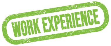 Çalışma Deneyimi, yeşil dikdörtgen mühür işareti üzerinde metin.