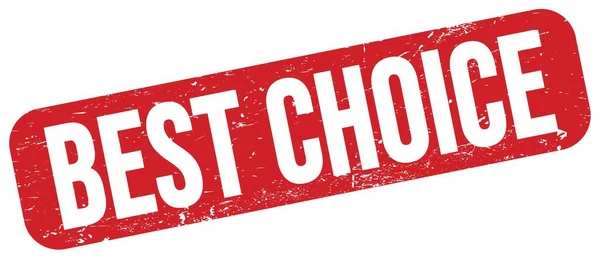 Best Choice Text Written Red Grungy Stamp Sign — Stockfoto
