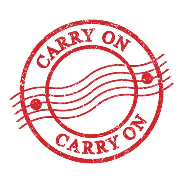 Carry Piros Grungy Postai Bélyegzőre Írt Szöveg — Stock Fotó