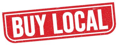 Kırmızı grungy işareti üzerine yazılmış LOCAL metni satın al.