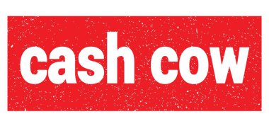 Kırmızı grungy işareti üzerine yazılmış CASH İnek metni.