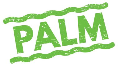 Yeşil satır işareti üzerine yazılmış PALM metni.