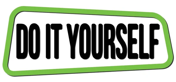 Yourself Text Written Green Black Trapeze Stamp Sign — Stock Photo, Image