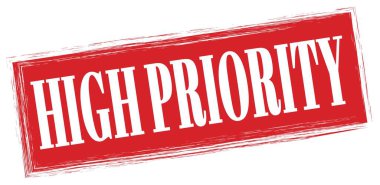Kırmızı dikdörtgen mühür işareti üzerine yazılmış Yüksek Özellik metni.