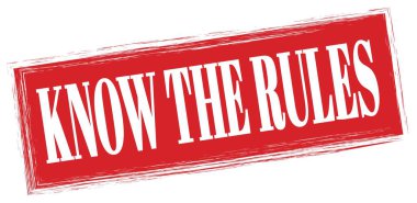 Kırmızı dikdörtgen mühür işareti üzerine yazılmış kural metnini bil.