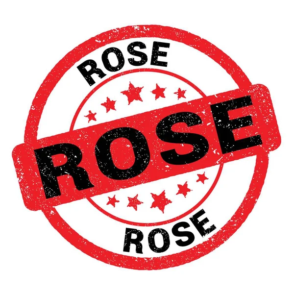 Kırmızı-siyah grungy işareti üzerine yazılmış ROSE metni.