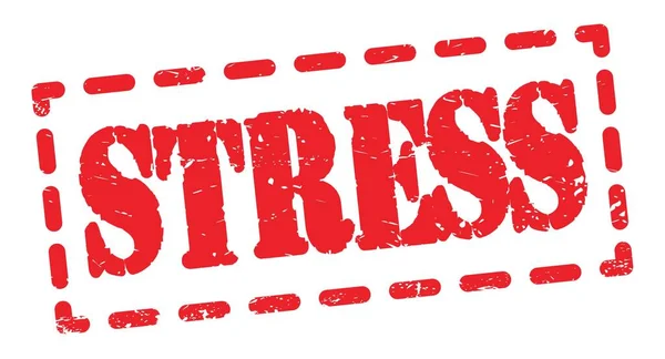 Stress Texto Escrito Sinal Carimbo Traço Vermelho — Fotografia de Stock