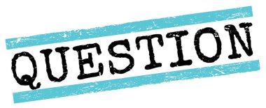 Mavi-siyah grungy satır işareti üzerine yazılmış Soru metni.