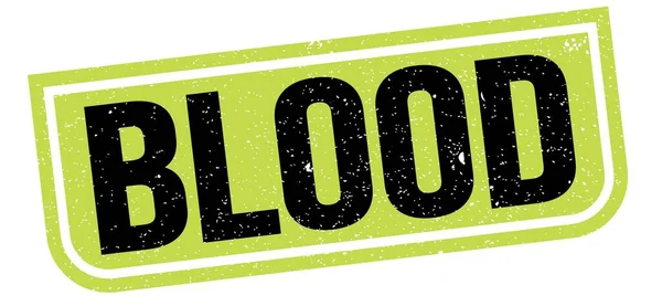 Blood Text Written Green Black Grungy Stamp Sign — Stock Photo, Image