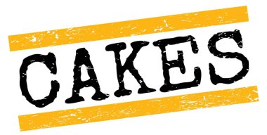 Kek metni sarı-siyah grungy satır işareti üzerine yazılmış.