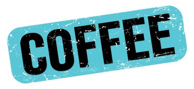 Mavi-siyah grungy işareti üzerine yazılmış kahve metni.