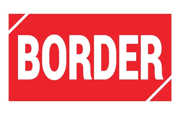 Border Text Written Red Rectangle Stamp Sign — ストック写真