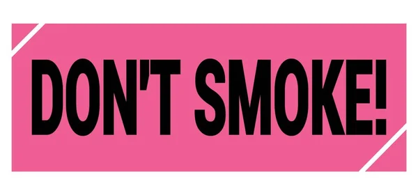 Don Smoke Text Written Pink Black Grungy Stamp Sign — Stock Photo, Image