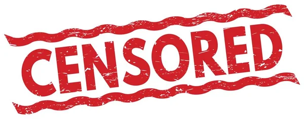 Censored Text Napsaný Červené Čáře Znak Razítka — Stock fotografie