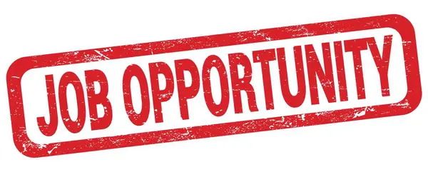 Job Opportunity Tekst Geschreven Rode Rechthoek Stempel Teken — Stockfoto