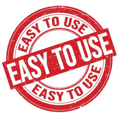 Kırmızı yuvarlak pul işareti üzerine yazılmış metni kullanması kolay