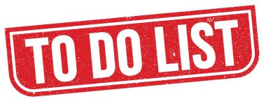 Kırmızı grungy işareti üzerine yazılmış Liste metni yapmak için.