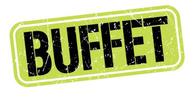 Açık büfe metni yeşil-siyah grungy işareti üzerine yazılmış.