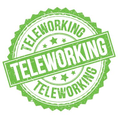 Yeşil yuvarlak damga işareti üzerine yazılan TELEÇİK metni