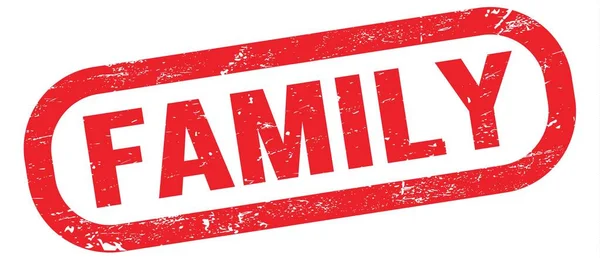 Family Text Geschrieben Auf Rotem Rechteck Stempelschild — Stockfoto