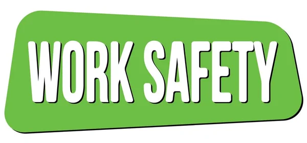 Sicurezza Del Lavoro Testo Scritto Sul Simbolo Verde Del Timbro — Foto Stock