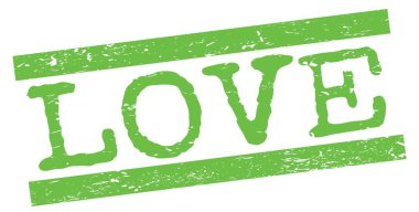 Yeşil grungy satır işareti üzerine yazılmış AŞK metin.